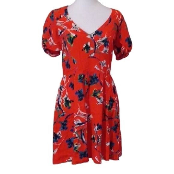 🐈‍⬛Floral Red Dress - Picture 2 of 10